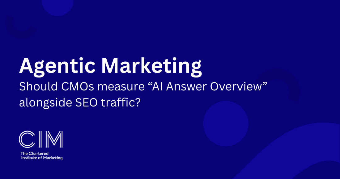 Should CMOs measure "AI Answer Overview" alongside SEO Traffic?